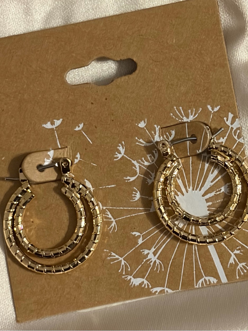 Classic Gold Double-Row Hoop Earrings - Women Jewelry